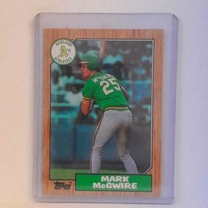 1987 Topps Baseball 366 Mark Mcgwire Rookie Card